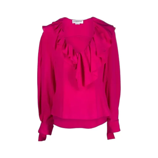 Ruffled Silk Blouse