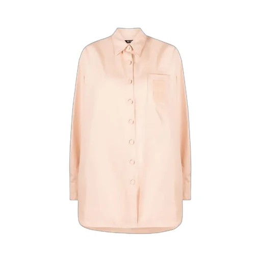 Logo-Patch Oversized Shirt