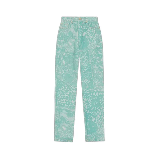 Lace Printed Swigy Jeans
