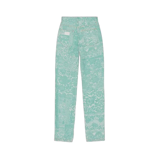 Lace Printed Swigy Jeans
