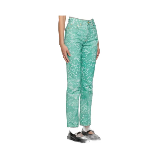 Lace Printed Swigy Jeans