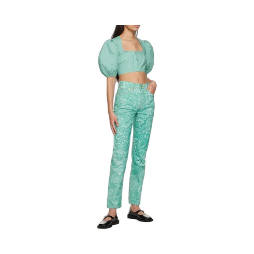 Lace Printed Swigy Jeans