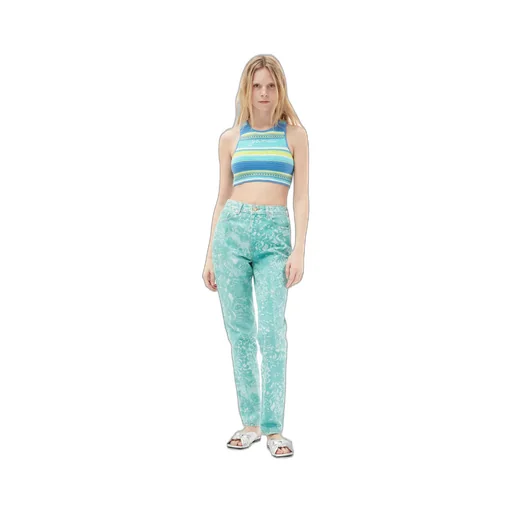 Lace Printed Swigy Jeans
