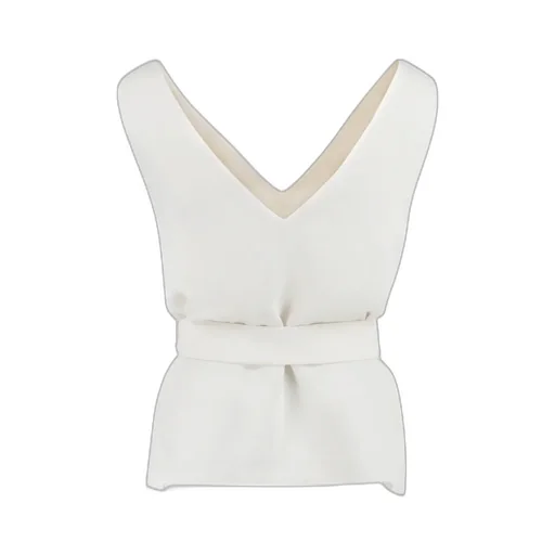 P.A.R.O.S.H. V-Neck Belted Top