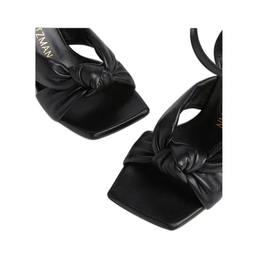 Stuart Weitzman Square-Toe Ankle-Strap Sandals