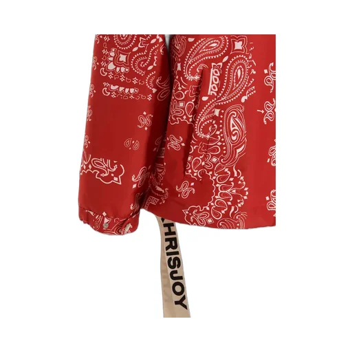 Paisley-Embroidery Hooded Jacket