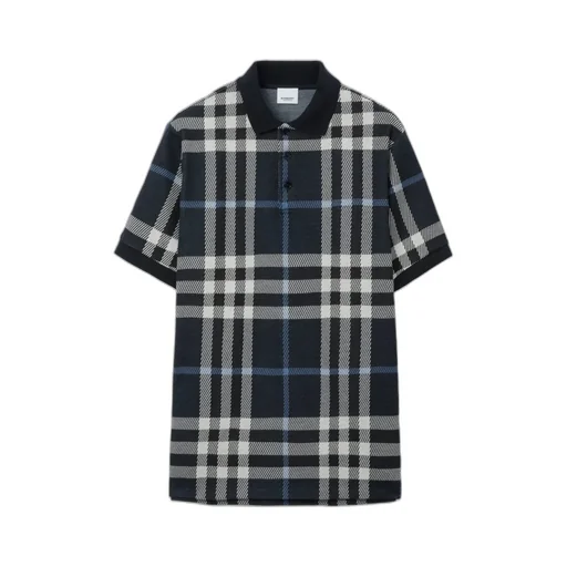 Tartan Short-Sleeved Polo Shirt