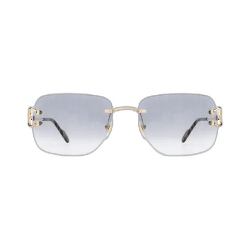 Cartier Rectangle Rimless Sunglasses