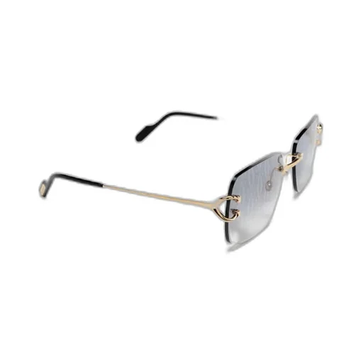 Cartier Rectangle Rimless Sunglasses