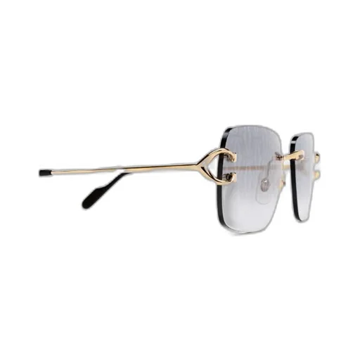 Cartier Rectangle Rimless Sunglasses