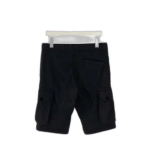 Stone Island Junior Logo-Patch Straight Leg Shorts