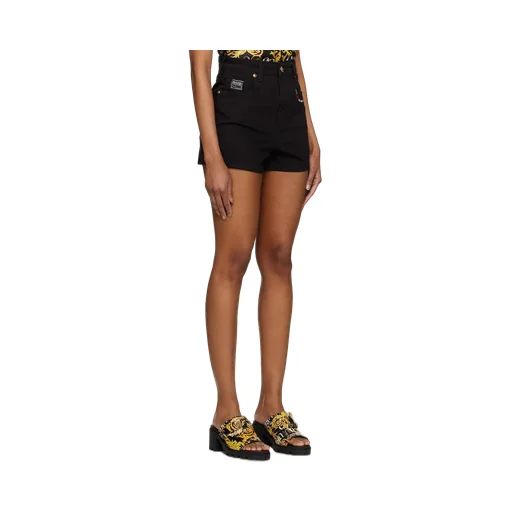 Embroidered-Logo Mini Shorts