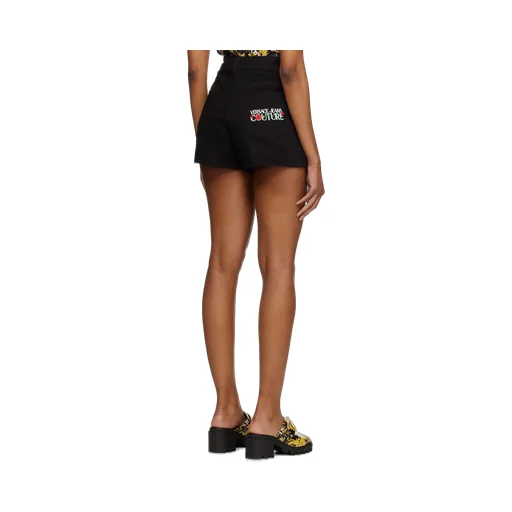 Embroidered-Logo Mini Shorts