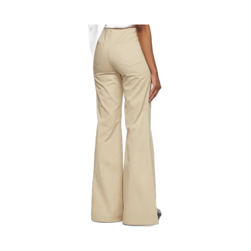 Flared Stretch-Cotton Trousers