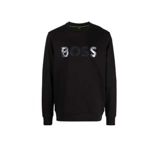 Logo-Patch Long-Sleeved Cotton Sweatshirt