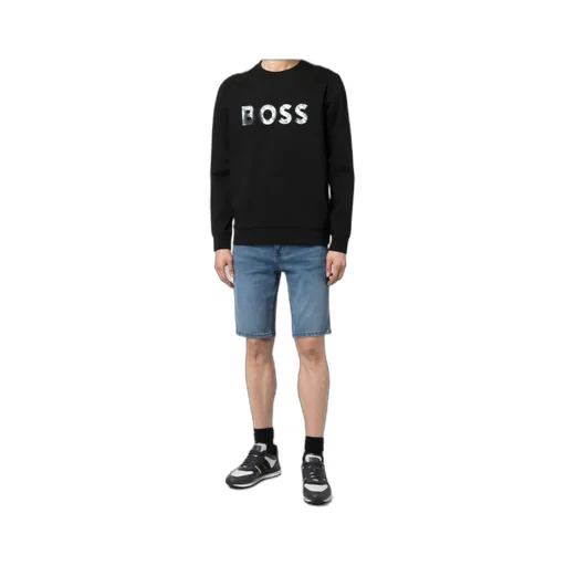 Logo-Patch Long-Sleeved Cotton Sweatshirt