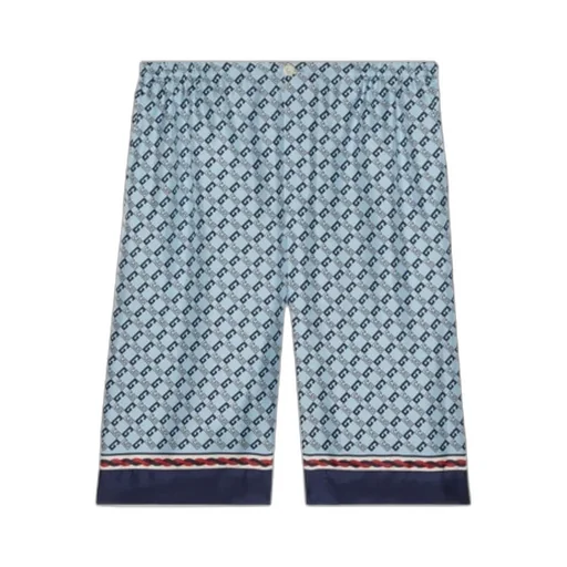 Gucci Monogram Pattern Knee-Length Shorts