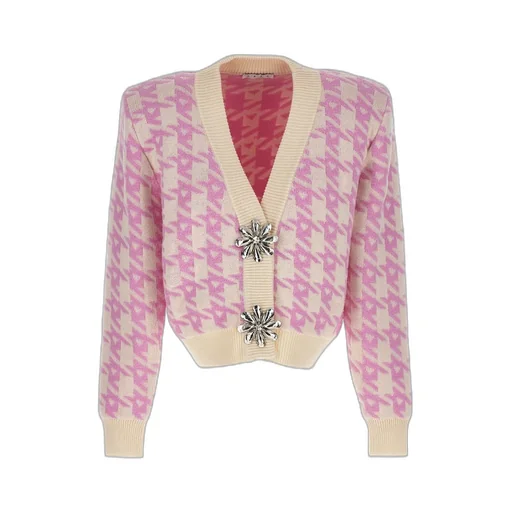 Area Mussel Flower V-Neck Cardigan