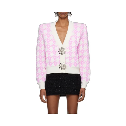 Area Mussel Flower V-Neck Cardigan