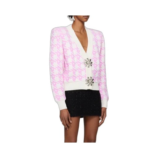 Area Mussel Flower V-Neck Cardigan