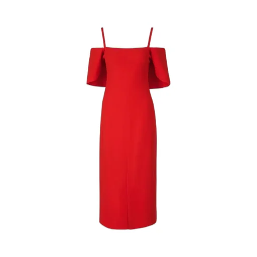 Off Shoulder Bandeau Midi Dress