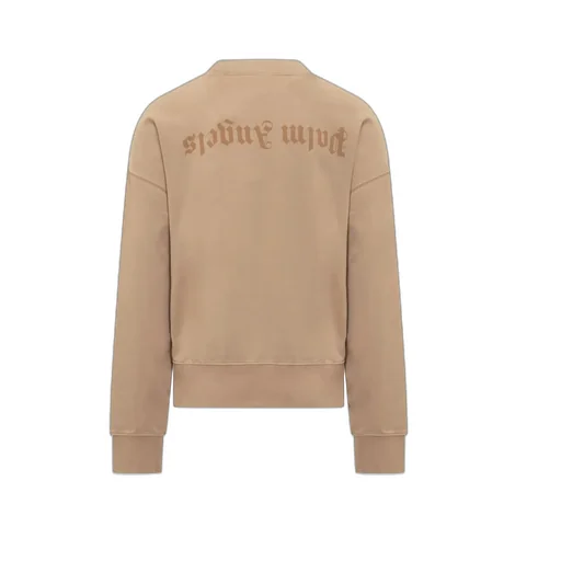 Palm Angels Logo-Printed Crewneck Sweatshirt
