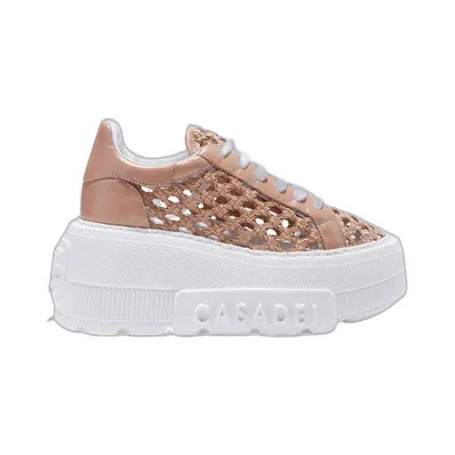 Round Toe Lacing Platform Wedges