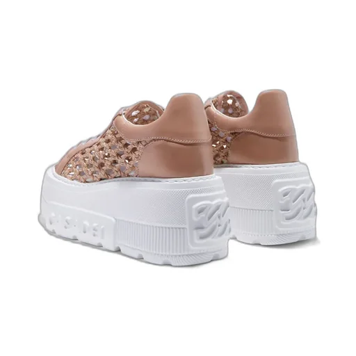 Round Toe Lacing Platform Wedges