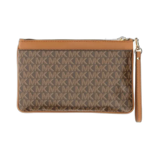 Monogram Leather Clutch Bag