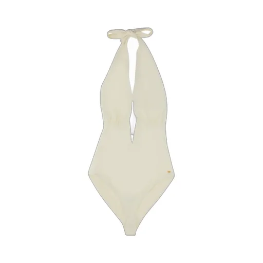 Plunging-V-Neck Swimsuit