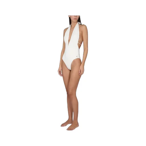 Plunging-V-Neck Swimsuit