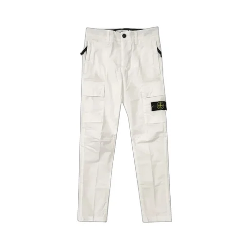Stone Island Junior Logo Patch Cargo Trousers