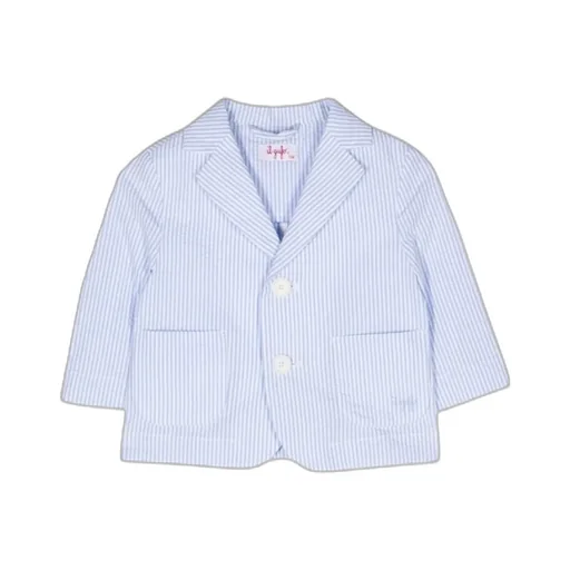 Il Gufo Single-Breasted Striped Blazer