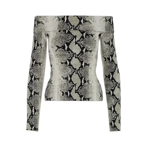 Khaite Off-Shoulder Long-Sleeved Top