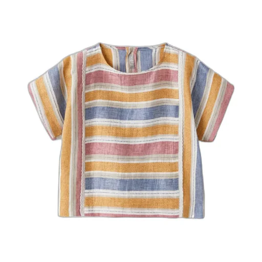 Striped Short-Sleeved Top