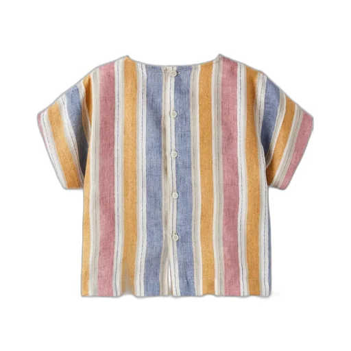 Striped Short-Sleeved Top