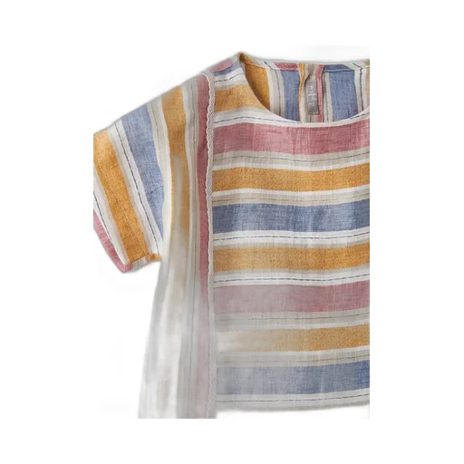 Striped Short-Sleeved Top