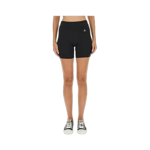 Embroidered-Logo Ribbed-Knit Shorts