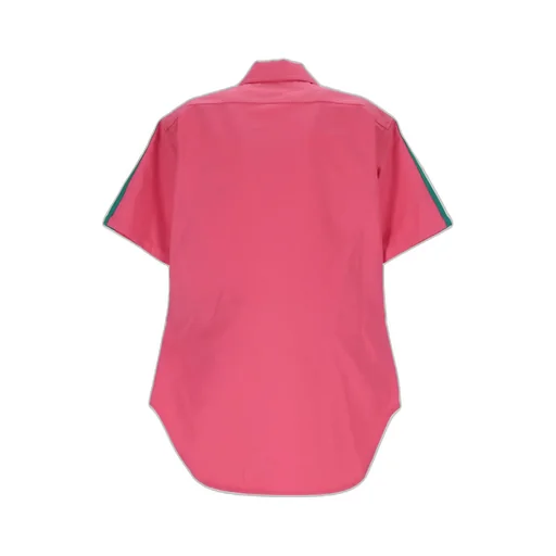 Palm Angels Logo Patch Buttoned Shirt