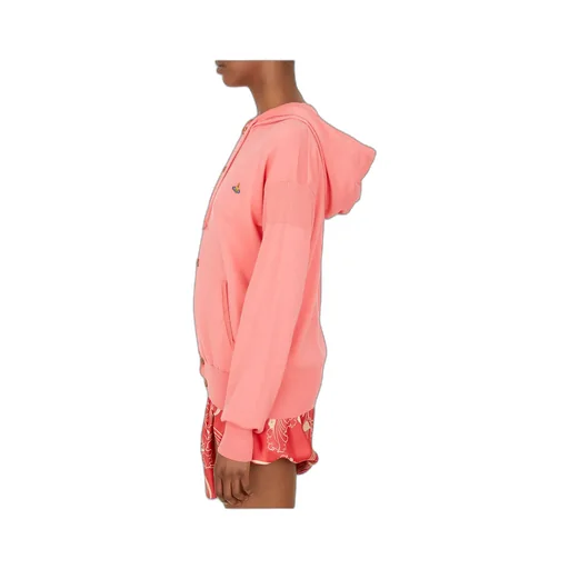 Vivienne Westwood Orb Embroidered Hooded Knitted Cardigan