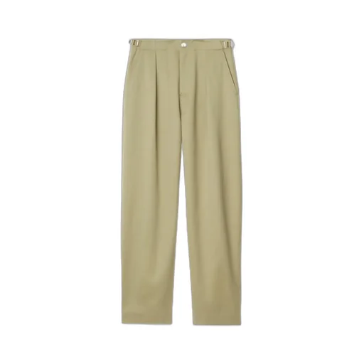 Burberry Straight-Leg Buckle-Waist Trousers