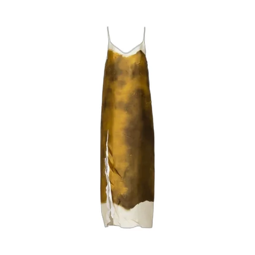 Prada Tie-Dyed Printed Shift Maxi Dress