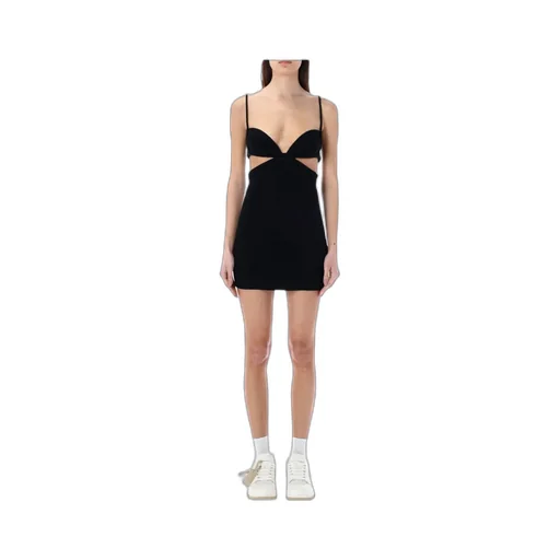 Off-White Cut-Out Sleeveless Mini Dress