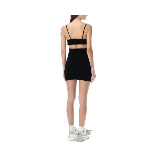 Off-White Cut-Out Sleeveless Mini Dress