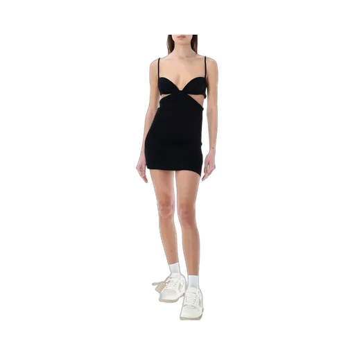 Off-White Cut-Out Sleeveless Mini Dress