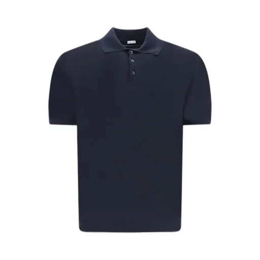 Fine-Knit Cotton Polo Shirt