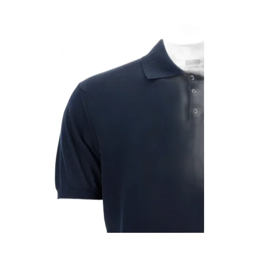 Fine-Knit Cotton Polo Shirt