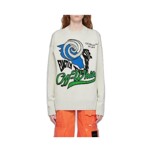 Intarsia-Logo Jumper