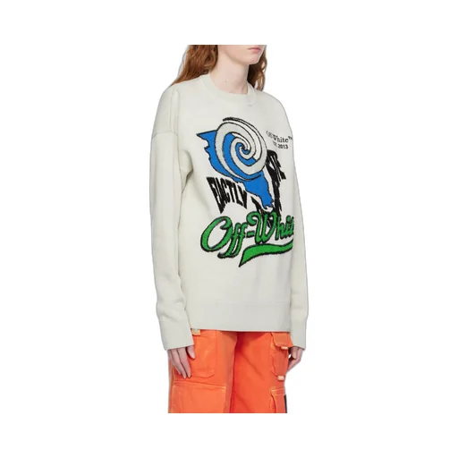 Intarsia-Logo Jumper