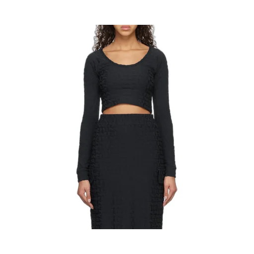 Long-Sleeved Blouse With Round Neck